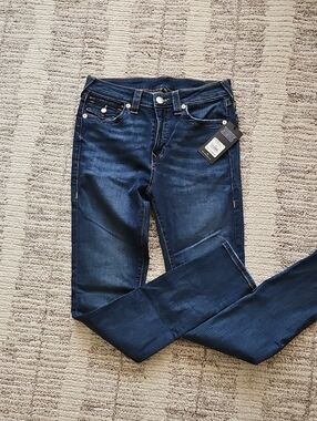 True Religion Women's Dark Indigo Skinny Jeans